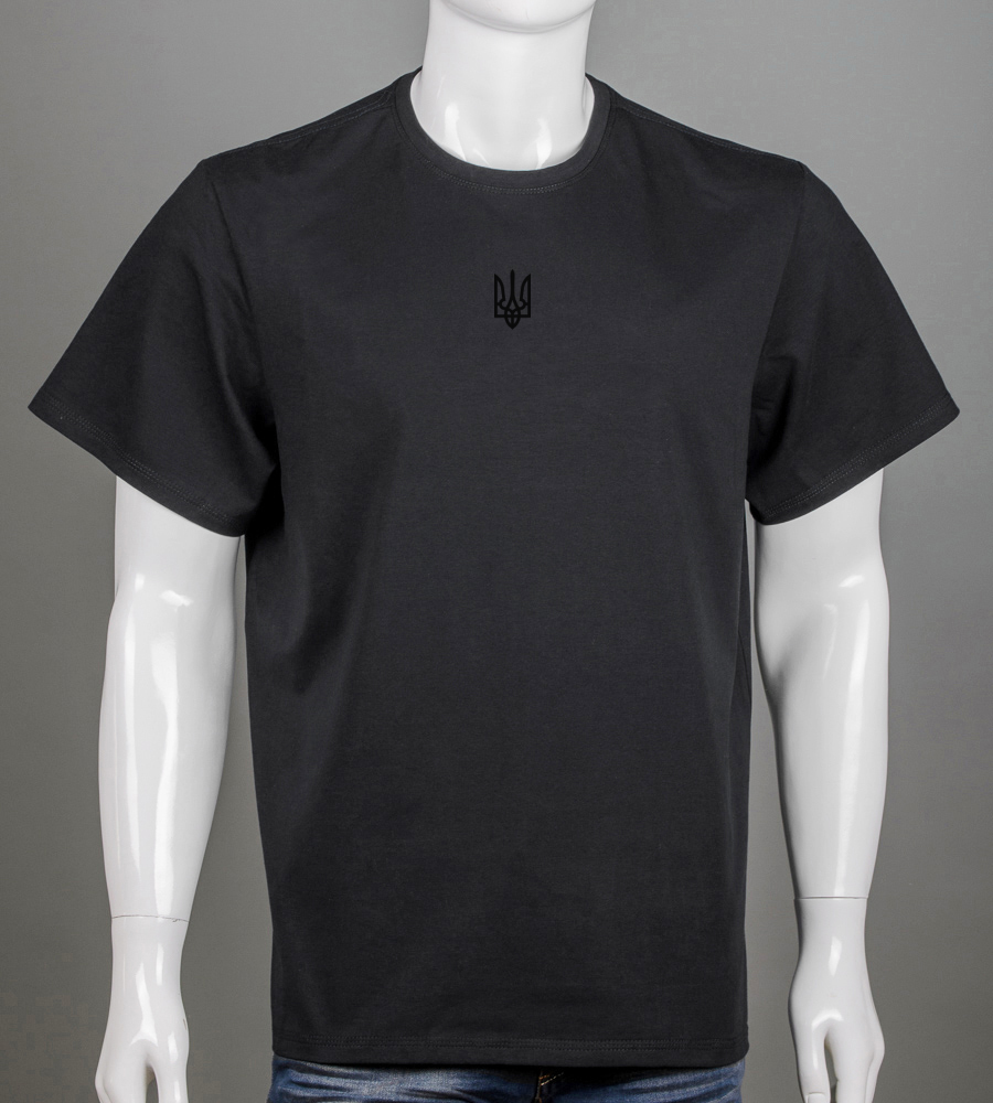 Футболка супер-батал Тризуб 2401вб (Уп.2шт 7XL,8XL), Чорний 1
