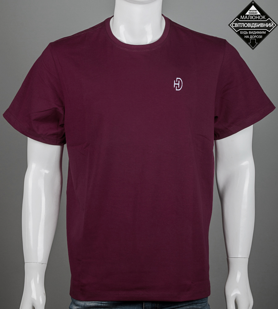 Футболка супер-батал HD reflective 2602вб (Уп.2шт 7XL,8XL), Марсала 1