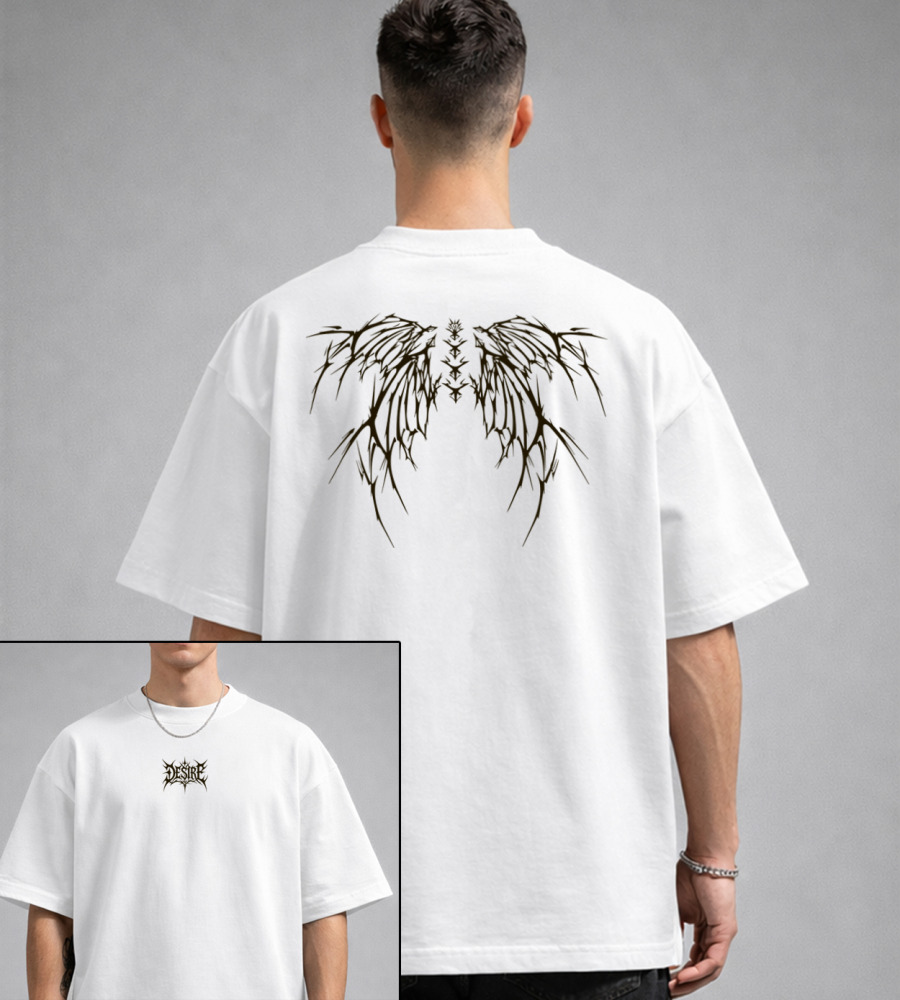 Футболка оверсайз Крила Білий 3612м,  (1шт),  1