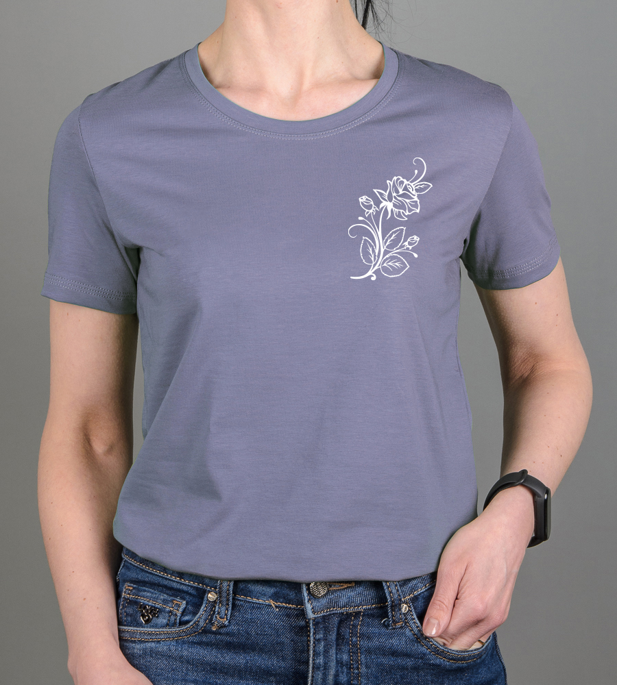 Футболка жіноча Rose 2582ж (Уп.4шт M-XXL), Сірий 1