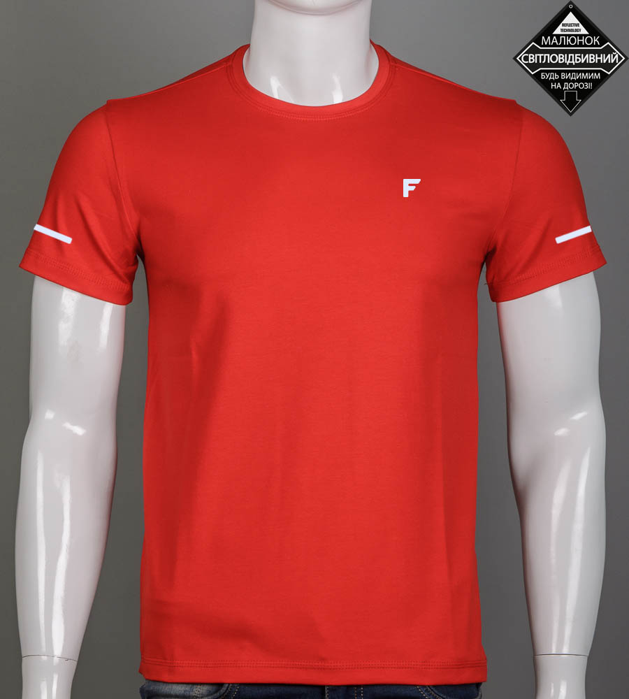 Футболка чоловіча Fero reflective 2520м (Уп.4шт M-XXL), Червоний 1