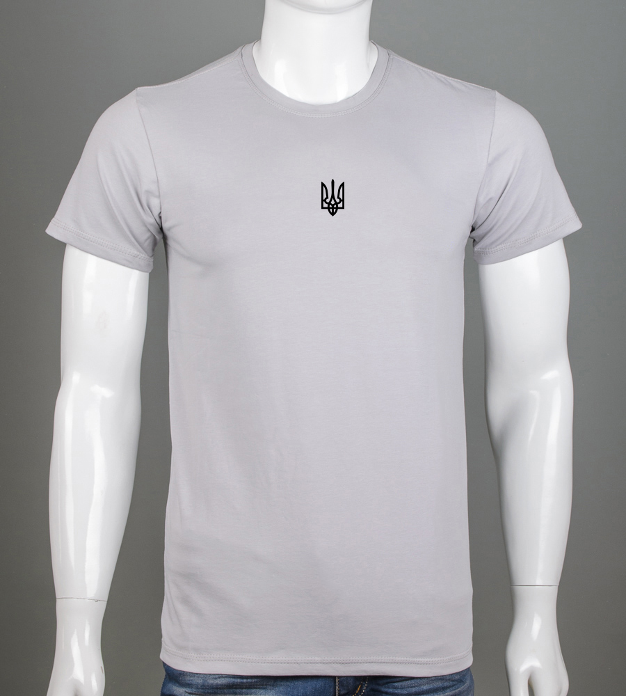 Футболка чоловіча Тризуб 2401м (Уп.4шт M-XXL), Світло-сірий 1