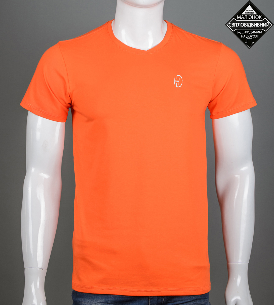 Футболка чоловіча HD reflective 2602м (Уп.4шт M-XXL), Помаранч 1