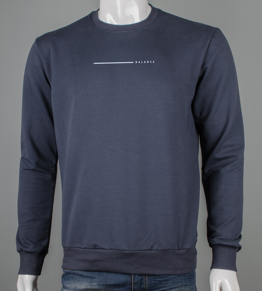 Світшот двонитка Balance 7623с (Уп.4шт M-XXL), Графіт 1