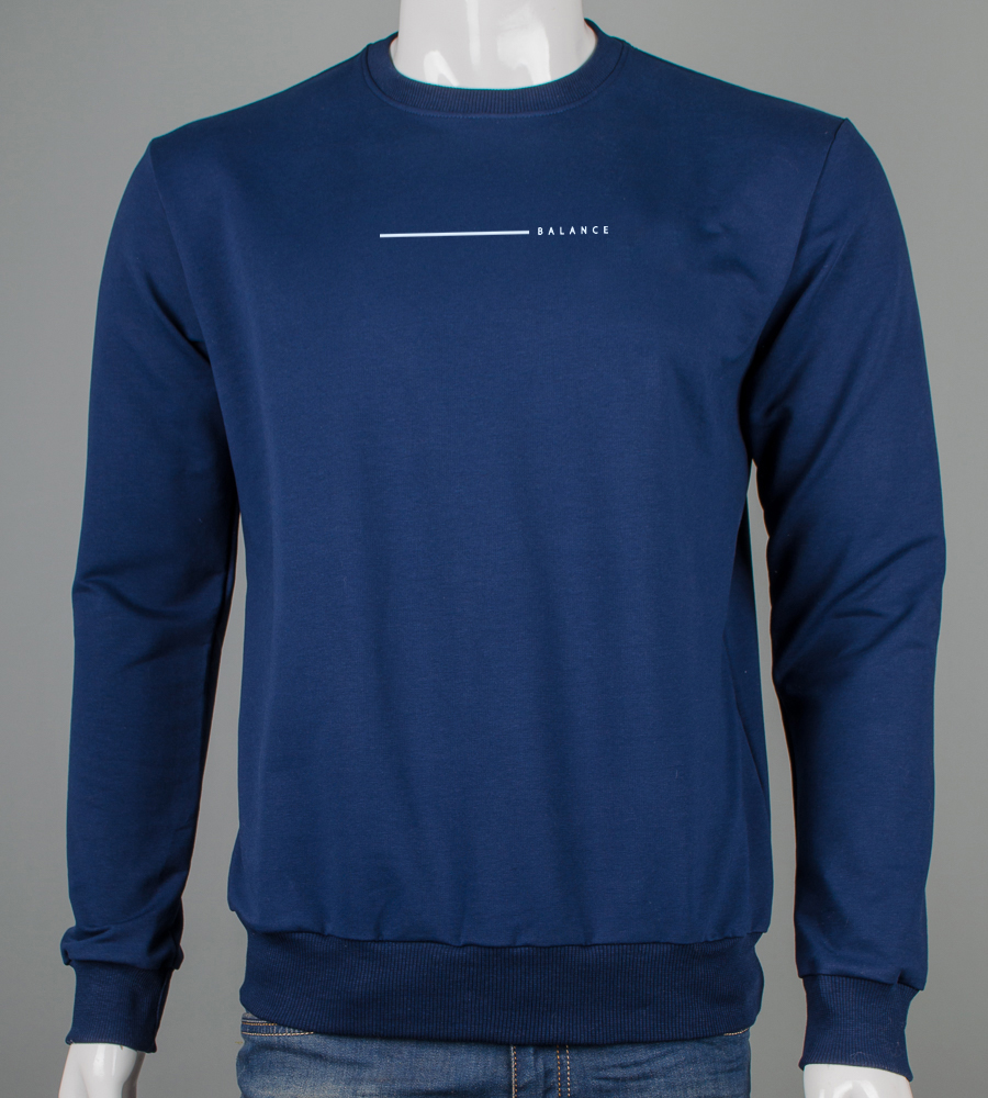Світшот двонитка Balance 7623с (Уп.4шт M-XXL), Темно-синій 1