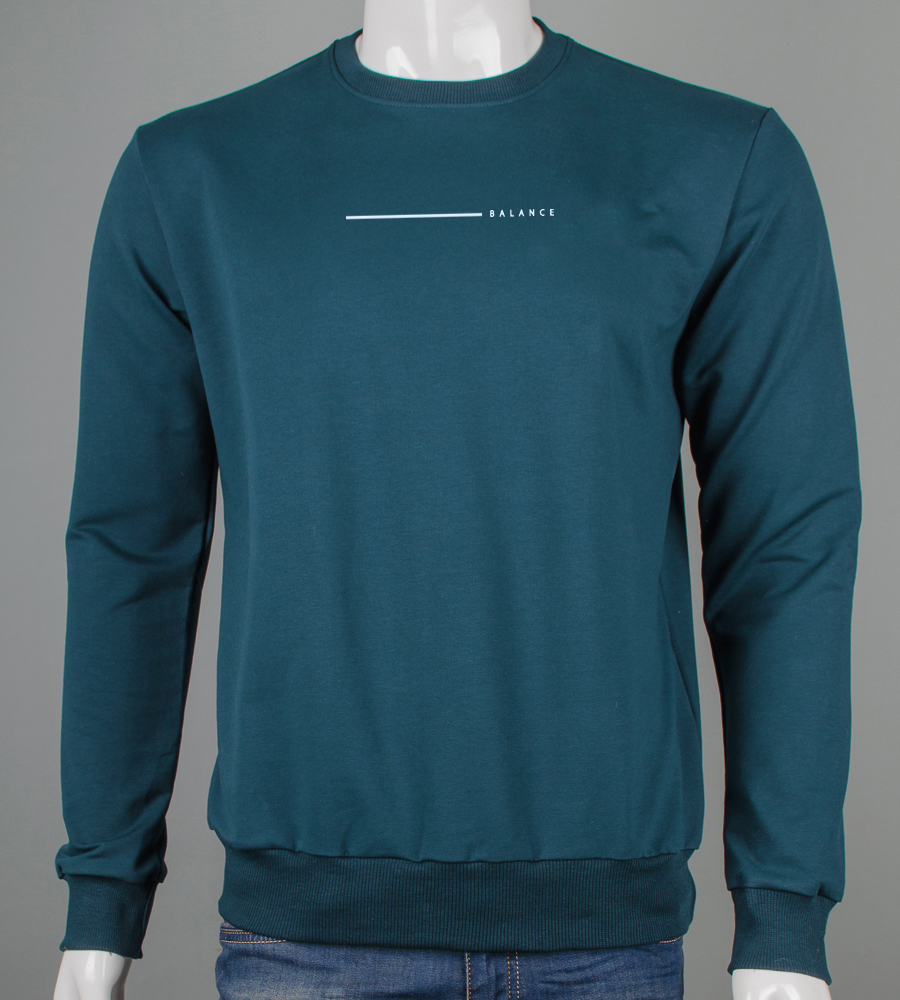 Світшот двонитка Balance 7623с (Уп.4шт M-XXL), Петроль 1