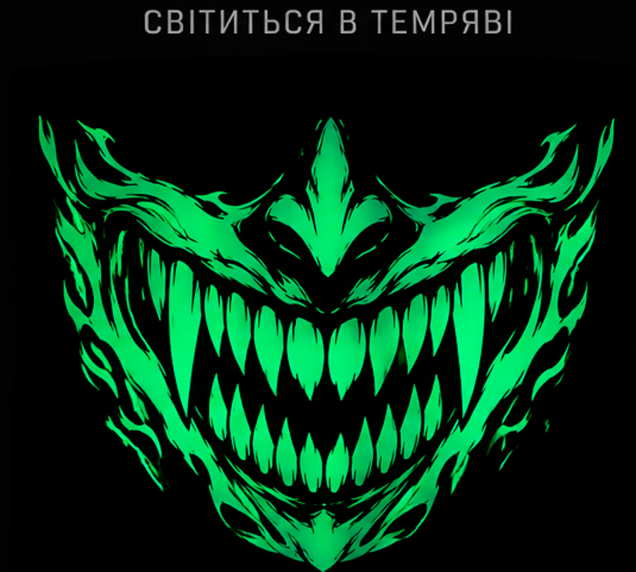 Баф трикотажний Світлячок Посмішка , Чорний 3