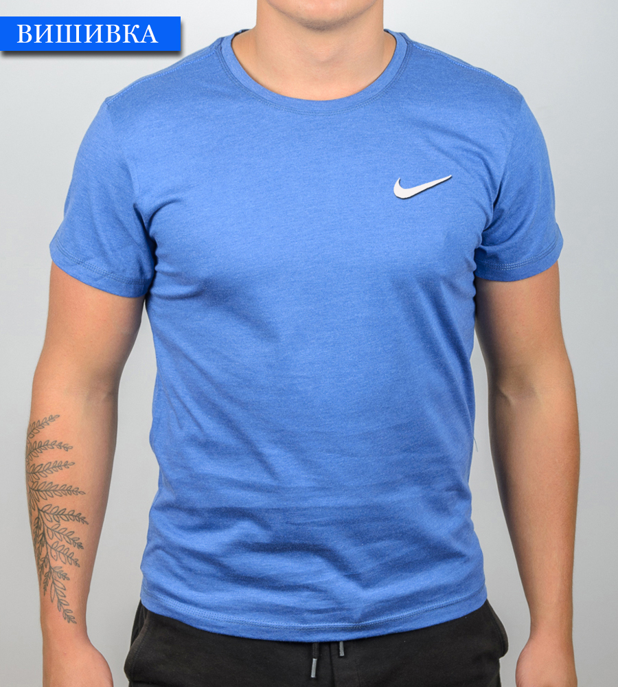 Футболка МЕЛАНЖ Nike вишивка 1451м (Уп.4шт M-XXL)