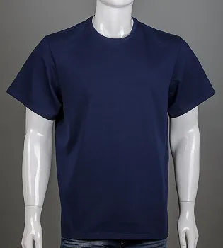 Футболка супер-батал Однотонна 2300сб (Уп.2шт 5XL,6XL), Темно-синій