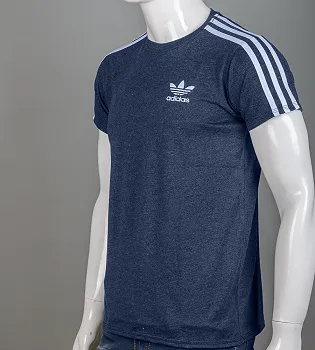 Футболка МЕЛАНЖ Adidas 1223м (Уп.4шт M-XXL), Т.Синій меланж