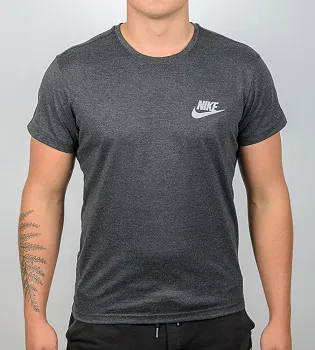 Футболка МЕЛАНЖ NIKE 1109м (Уп.4шт M-XXL), Т.Сірий меланж