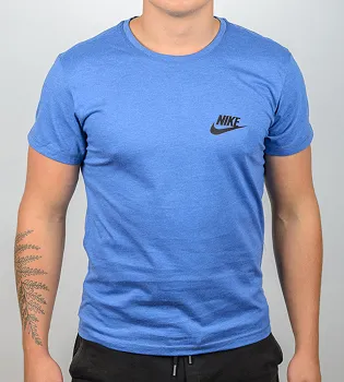 Футболка МЕЛАНЖ NIKE 1109м (Уп.4шт M-XXL), Електрик меланж