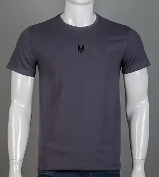 Футболка чоловіча Тризуб Графіт 2401м,  (1шт), M