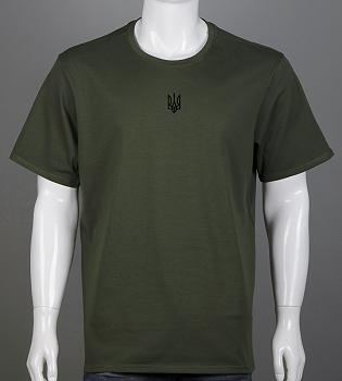 Футболка батал Тризуб 2401б (Уп.4шт 3XL,4XL), Хакі