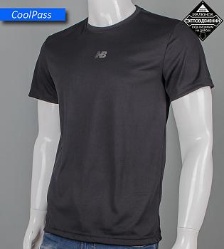 Футболка Coolpass New Balance Reflective 5515м (Уп.4шт M-XXL), Чорний