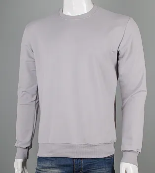 Світшот двонитка Однотонна Світло-сірий 7300с,  (1шт), XXL