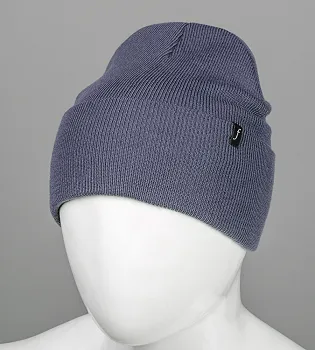 Шапка-лопатка з відворотом, FERO, Сіро-синій