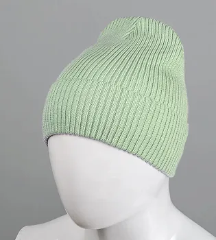 Базова шапка Резинка на ФЛІСІ (201030ф), М'ята