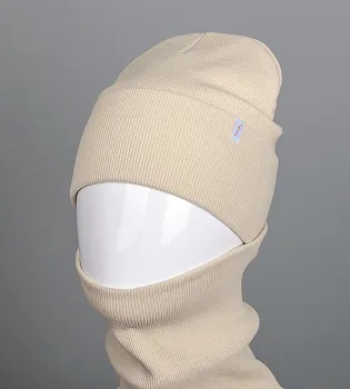 Трикотажний комплект Рубчик Шапка + Баф FERO (20222), Таш