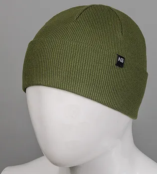 Шапка-носок трикотажна Рубчик без підкладки (18005), Хакі