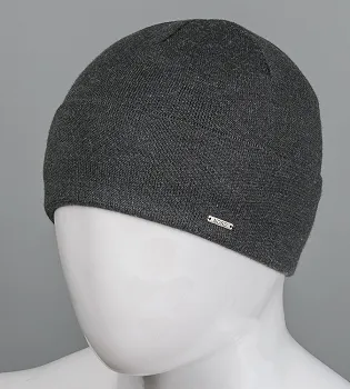 В'язана шапка з відворотом Nord (172912_бф), Графіт