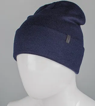Молодіжна шапка з відворотом Ангора, Темно-синій