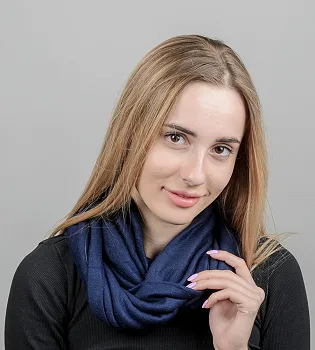 Снуд трикотажний (20206), Синій