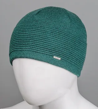 Чоловіча в'язана шапка на флісі Nord (Diligo), Темно-зелений