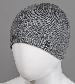 Шапка чоловіча без відвороту (С2102), Сірий меланж