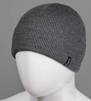 Шапка чоловіча з відворотом (С2007), Антрацит