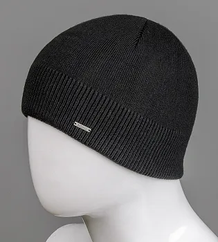 Шапка чоловіча на флісі (181015), Чорний
