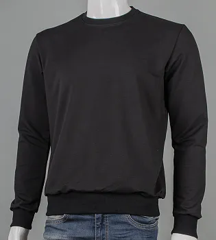 Світшот батал Однотонний 8300б (Уп.4шт 3XL,4XL), Сіро-синій, Чорний