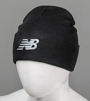 Шапка молодіжна з вишивкою New Balance (m33), Чорний