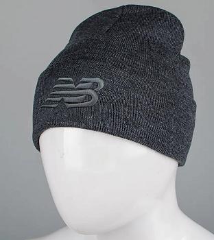 Шапка молодіжна з вишивкою New Balance (m33), Антрацит