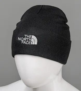 Шапка молодіжна з вишивкою TheNorthFace (m33), Чорний