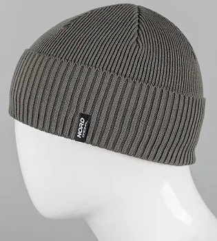 В'язана шапка з відворотом на флісі Nord (251252), Графіт
