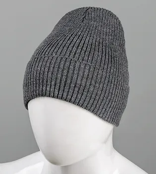 Базова шапка Резинка на ФЛІСІ (201030ф), Антрацит