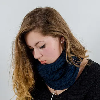 Баф в'язаний, Темно-синій