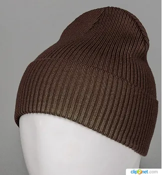 Базова шапка Резинка на ФЛІСІ (201030ф), Шоколад