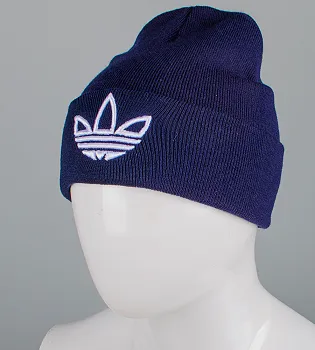 Шапка молодіжна з вишивкою А (m33) , Темно-синій