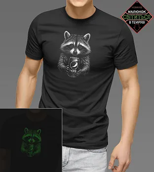 Футболка чоловіча Єнот 2603м (Уп.4шт M-XXL), Чорний