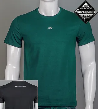 Футболка чоловіча NB Reflective 2423м (Уп.4шт M-XXL), Смарагдовий