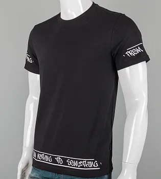 Футболка чоловіча Nothing 2606м (Уп.4шт M-XXL), Чорний