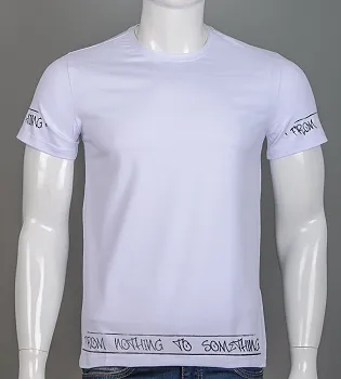 Футболка чоловіча Nothing 2606м (Уп.4шт M-XXL), Білий