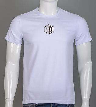 Футболка чоловіча Never Give Up 2523м (Уп.4шт M-XXL), Білий