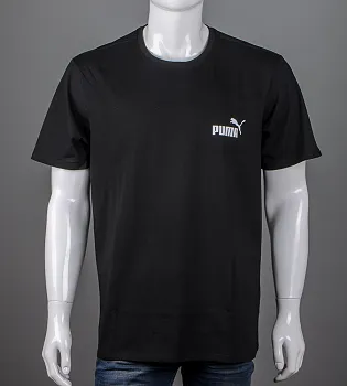 Футболка 100% Х/Б PUMA 4108б (Уп.4шт 3XL,4XL), Чорний