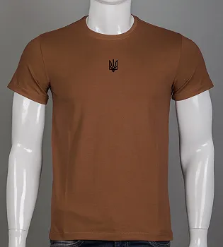 Футболка чоловіча Тризуб 2401м (Уп.4шт M-XXL), Кориця