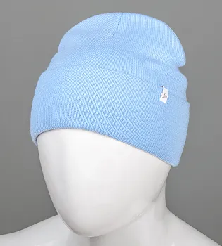 Шапка-лопатка з відворотом, FERO, Блакитний