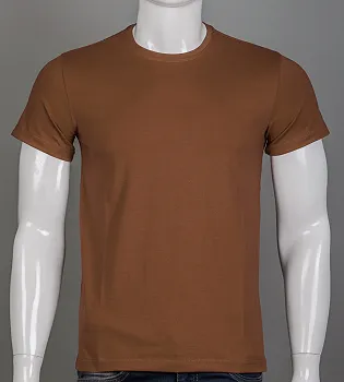 Футболка чоловіча Однотонна Кориця 2300м,  (1шт), M