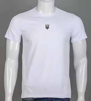Футболка чоловіча Тризуб 2401м (Уп.4шт M-XXL), Білий